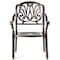 Gardenised Indoor and Outdoor Bronze Dinning Set 2 Chairs Cast Aluminum. QI003959CH.2 - alternate 5